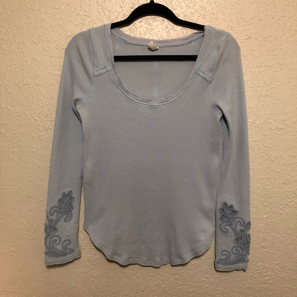 Free People Blue Long Sleeve